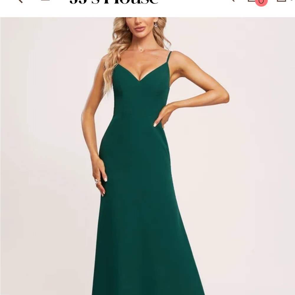 Elegant Green Evening Dress